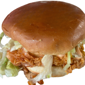 Halal zinger burger served fresh in Mason, Ohio