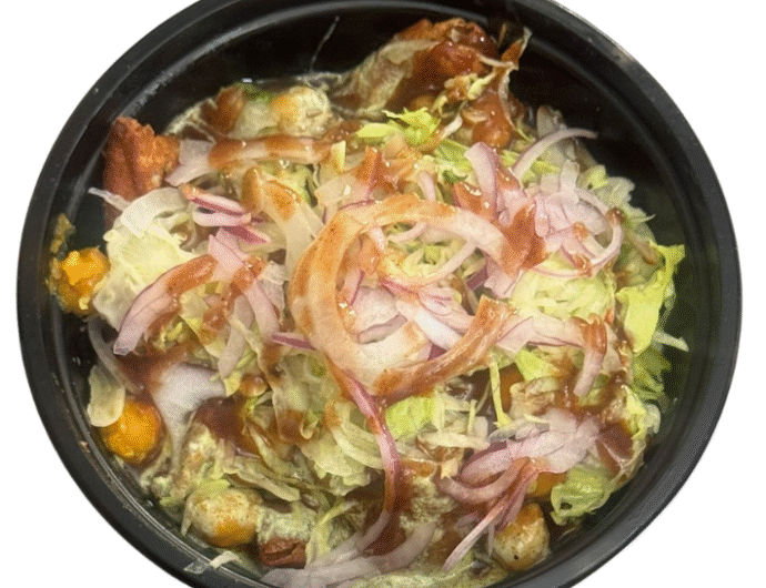 Samosa Chaat at Navi's Hot Spot Mason Ohio