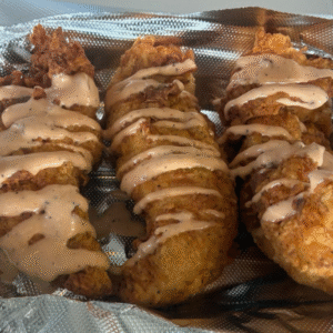 Halal chicken tenders served fresh in Mason, Ohio